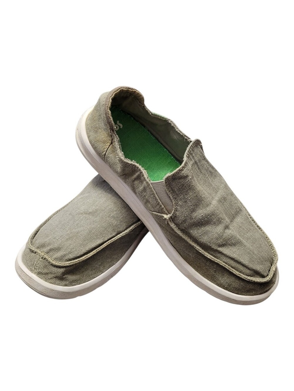Sanuk Hi-Five Canvas Loafers/Sandals, Size 9